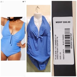 MSRP$98 NEW WITH TAGS Nicole Miller Size 2X Bathing Suit